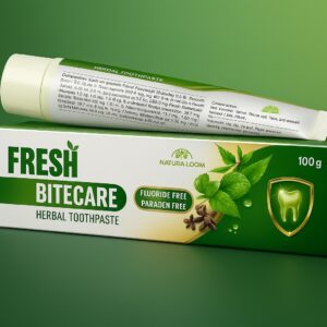 🌿 Fresh Bite Green Toothpaste – Herbal Care for Healthy Teeth & Gums 🌿